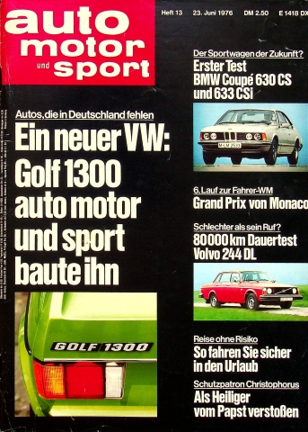 Deckblatt Auto Motor und Sport (13/1976)